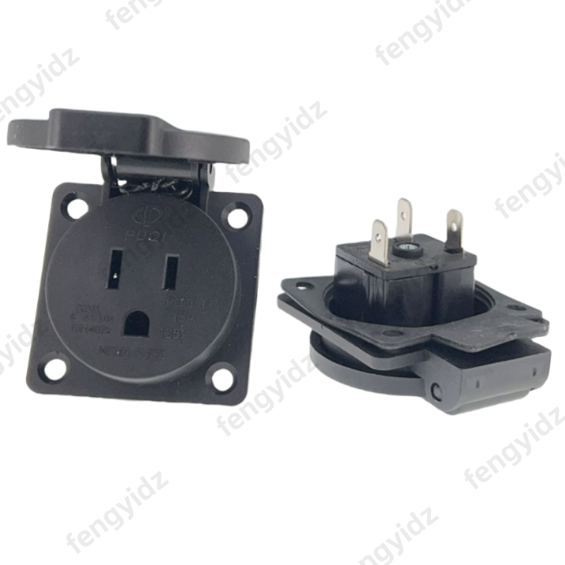 Outdoor Power Outlet Waterproof - Черный 125 В 15 А 20