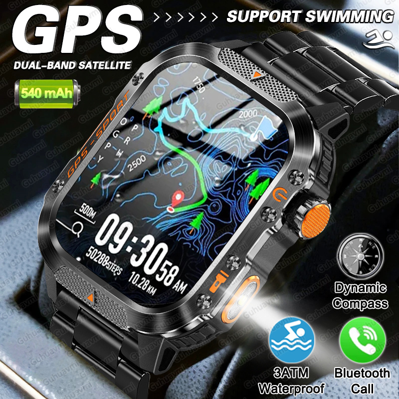 Outdoor Power Meter Box - 2025 Новые GPS Военные Смарт-часы для