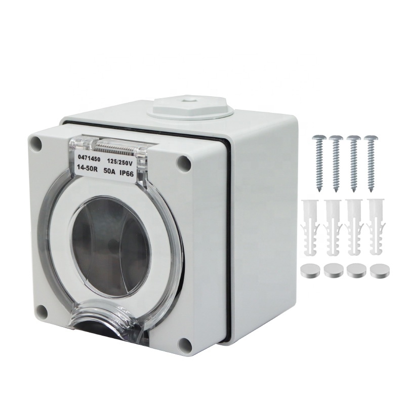 Outdoor Power Outlet Waterproof - Генератор 50 А, входная коробка для