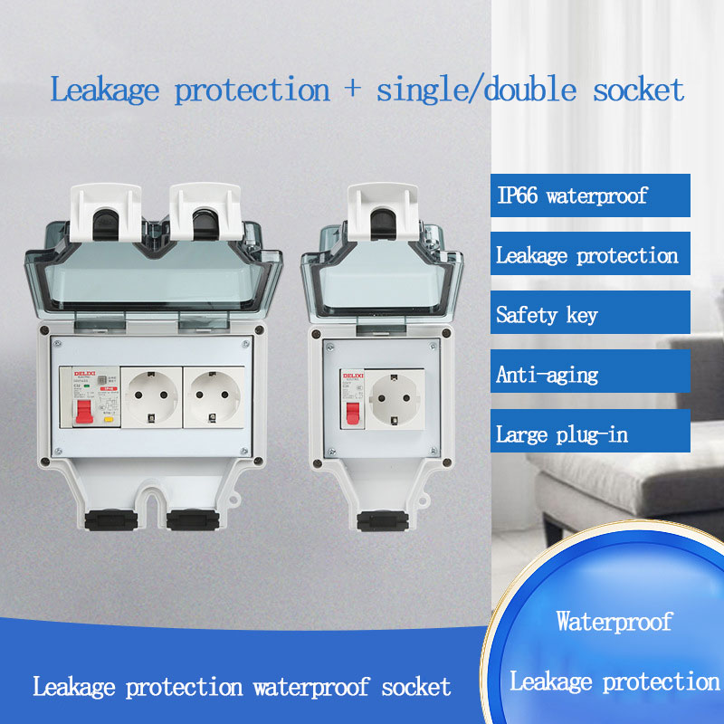 Outdoor Power Outlet Waterproof - Уличная водонепроницаемая розетка типа 86 с