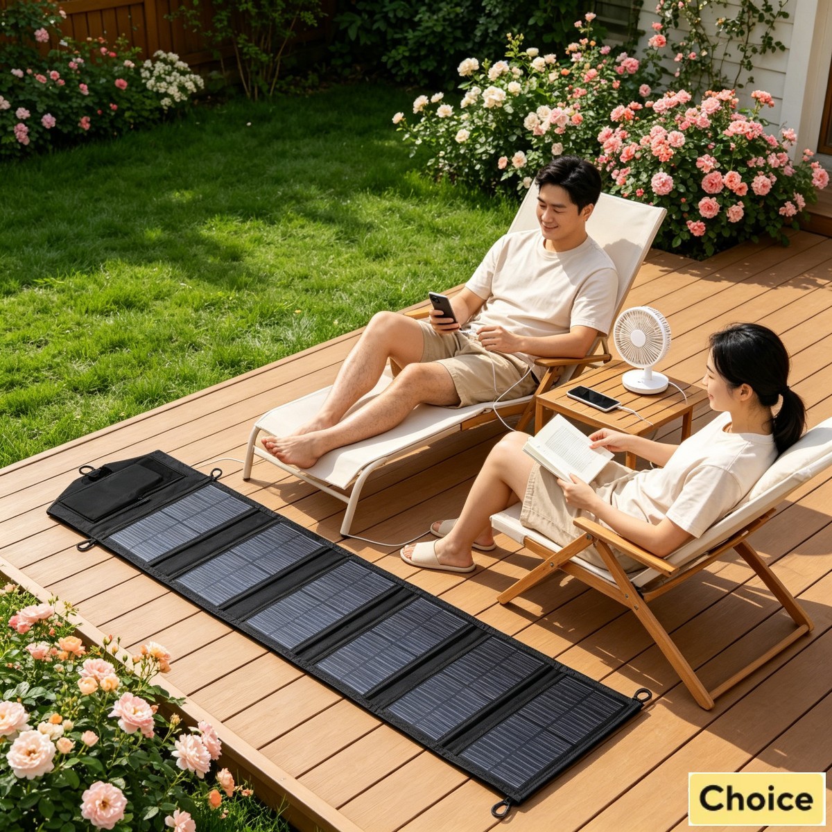 Outdoor Power Group - Мощная солнечная панель EESbao 25-100 Вт,
