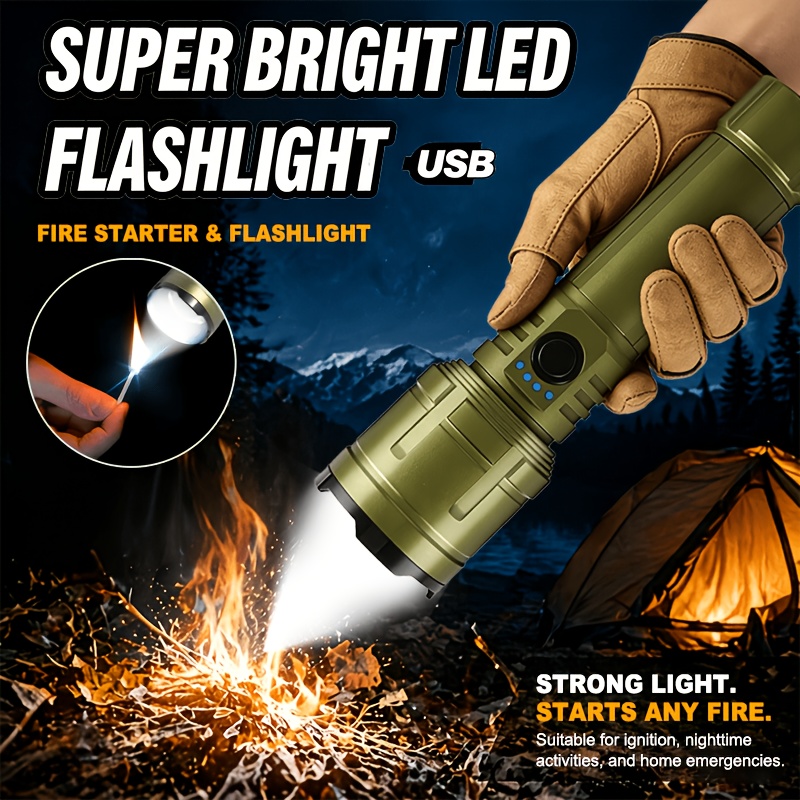Outdoor Powerbank - Фонарь-зажигалка и повербанк 2-в-1, перезаряжаемый, с