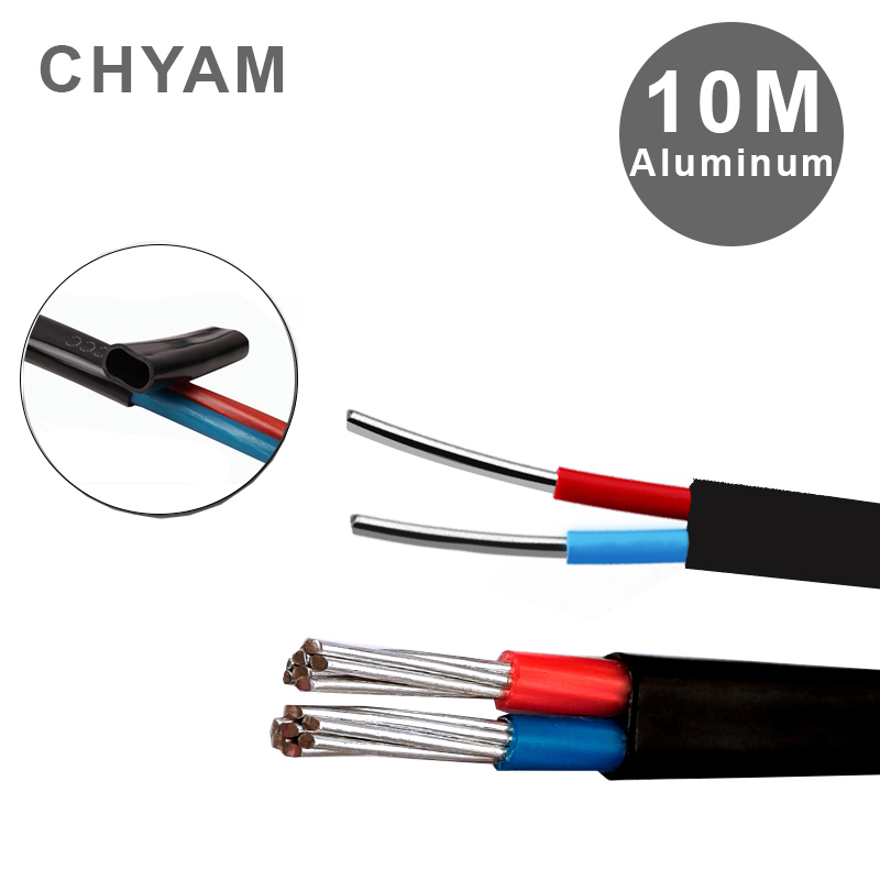 Outdoor Power Line Cover - 10-метровая алюминиевая проволока, черная крышка, 2