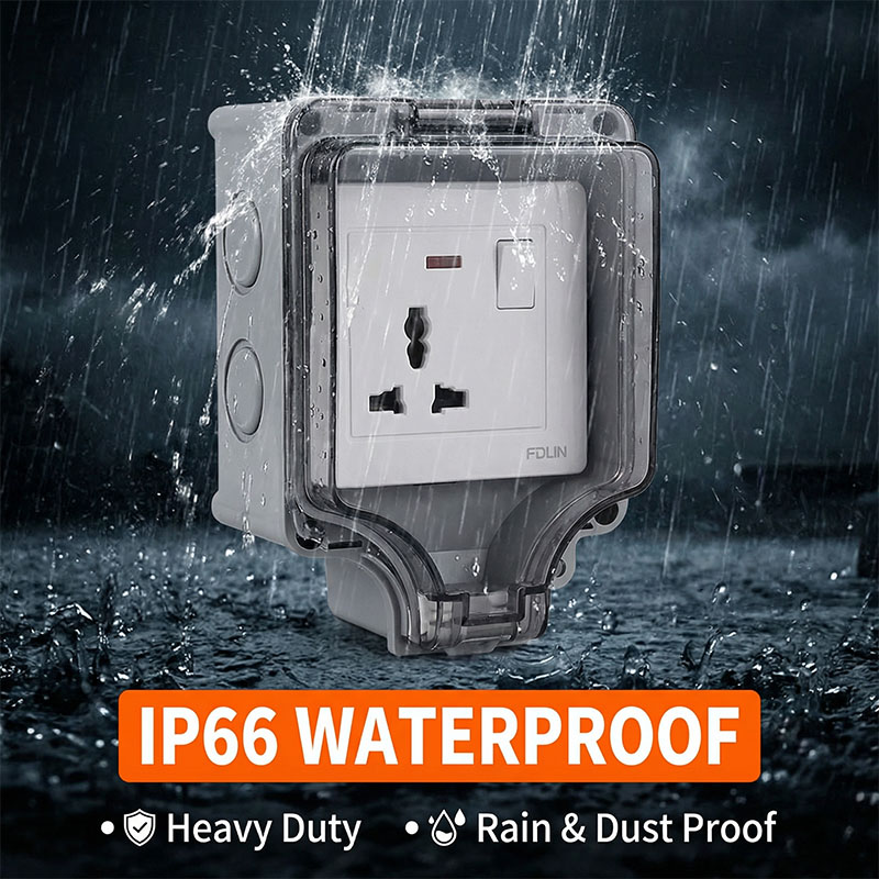 Влагозащищенная настенная заря – обзор и цена Outdoor Power Outlet Waterproof