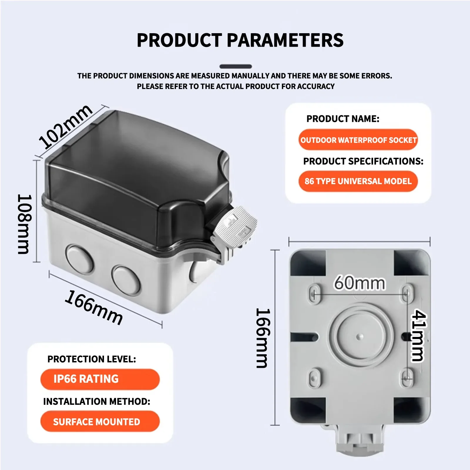 Влагозащищенная настенная заря – обзор и цена Outdoor Power Outlet Waterproof